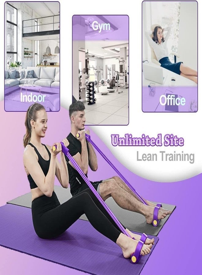 Owlix 4-Tube Pedal Puller Resistance Band for Abdomen and Stretching - Image 4