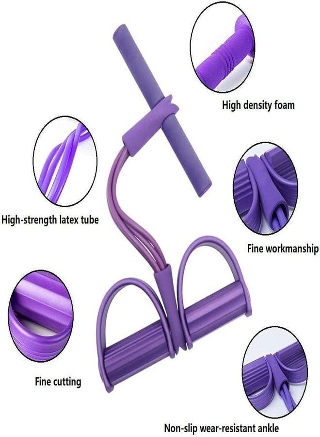 Owlix 4-Tube Pedal Puller Resistance Band for Abdomen and Stretching - Image 3