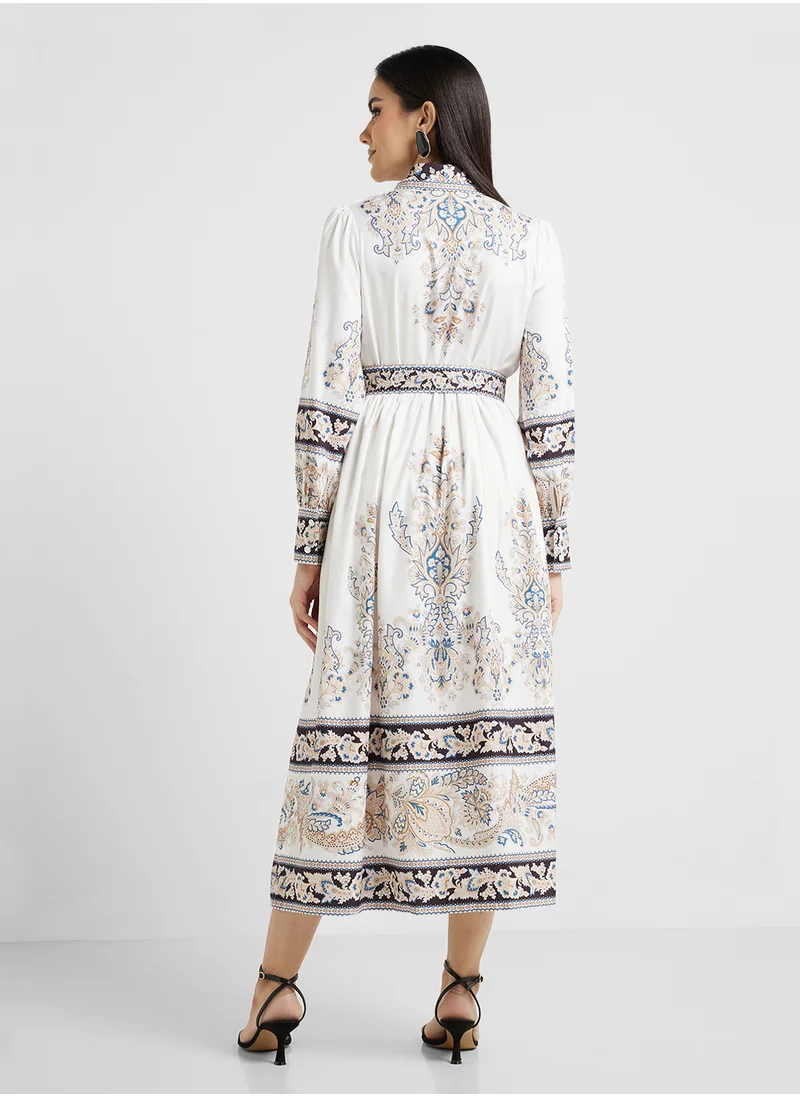 Khizana Abstract Print Dress