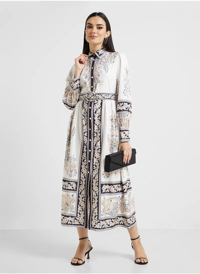 Khizana Abstract Print Dress