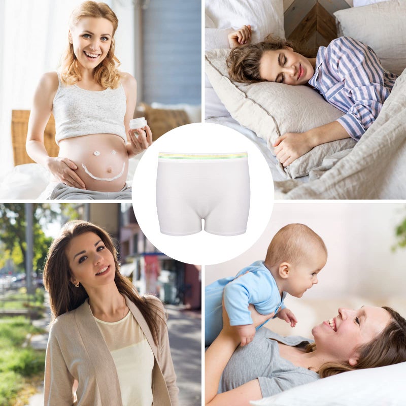 JUNFAN 12 Pack Mesh Underwear Postpartum Must Have Hospital Provide Washable Breathable Undies for Delivery, Surgical,Traveling (S/M(12-38 in)) - Image 2