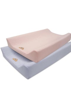 Ultra Soft Muslin Baby Changing Pad Cover, and Breathable Changing Table Pad Sheets for Boys and Girls, 2 Pack by BlueSnail (purple and pink) - pzsku/Z0828CC895AE2289CAEE1Z/45/_/1737031425/1d197cf5-4f21-42fe-8f6b-a4272f910a9f