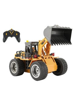 Cool Baby COOLBABY 9-Channel Loading Bulldozer 2.4G Wireless Remote Control Engineering Forklift Children's Toy Excavator Simulation Hydraulic Lift With Light And Sound  - Image 1