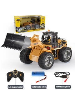 Cool Baby COOLBABY 9-Channel Loading Bulldozer 2.4G Wireless Remote Control Engineering Forklift Children's Toy Excavator Simulation Hydraulic Lift With Light And Sound  - Image 5
