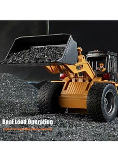 Cool Baby COOLBABY 9-Channel Loading Bulldozer 2.4G Wireless Remote Control Engineering Forklift Children's Toy Excavator Simulation Hydraulic Lift With Light And Sound  - Image 3