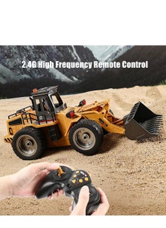 Cool Baby COOLBABY 9-Channel Loading Bulldozer 2.4G Wireless Remote Control Engineering Forklift Children's Toy Excavator Simulation Hydraulic Lift With Light And Sound  - Image 2