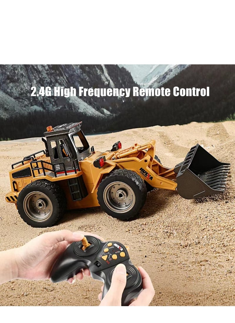Cool Baby COOLBABY 9-Channel Loading Bulldozer 2.4G Wireless Remote Control Engineering Forklift Children's Toy Excavator Simulation Hydraulic Lift With Light And Sound  - Image 2