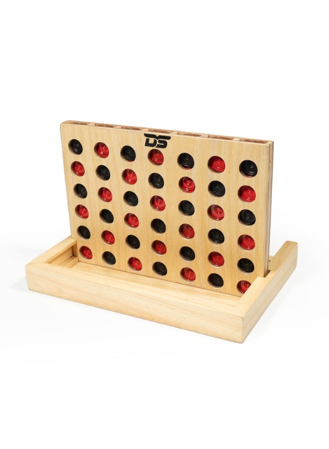 DAWSON SPORTS Wooden Connect 4 Game - Image 1