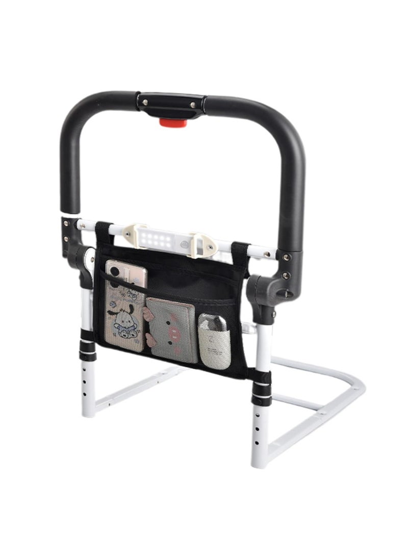 Generic - Retractable bedside safety rails, standing aids for the elderly and disabled, and foldable maternity drop barriers, height adjustable from 21.2 to 24.4 inches (foldable) - Image 1