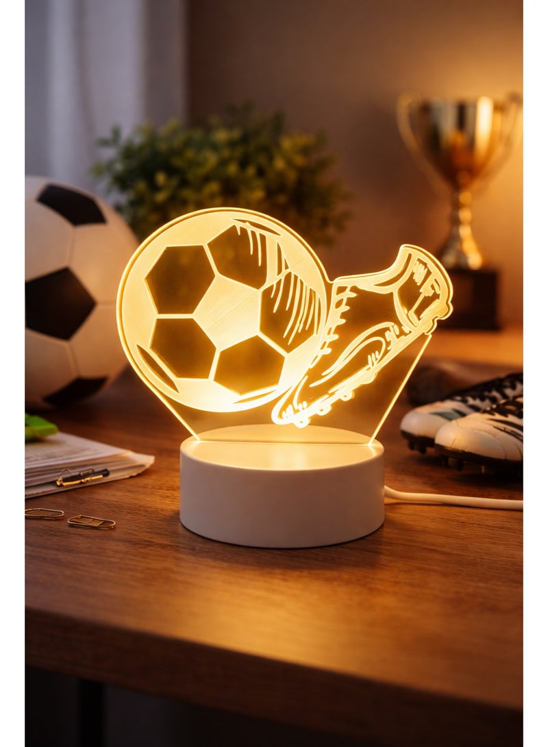 Football LED Night Light Desk Lamp Decor - Image 2