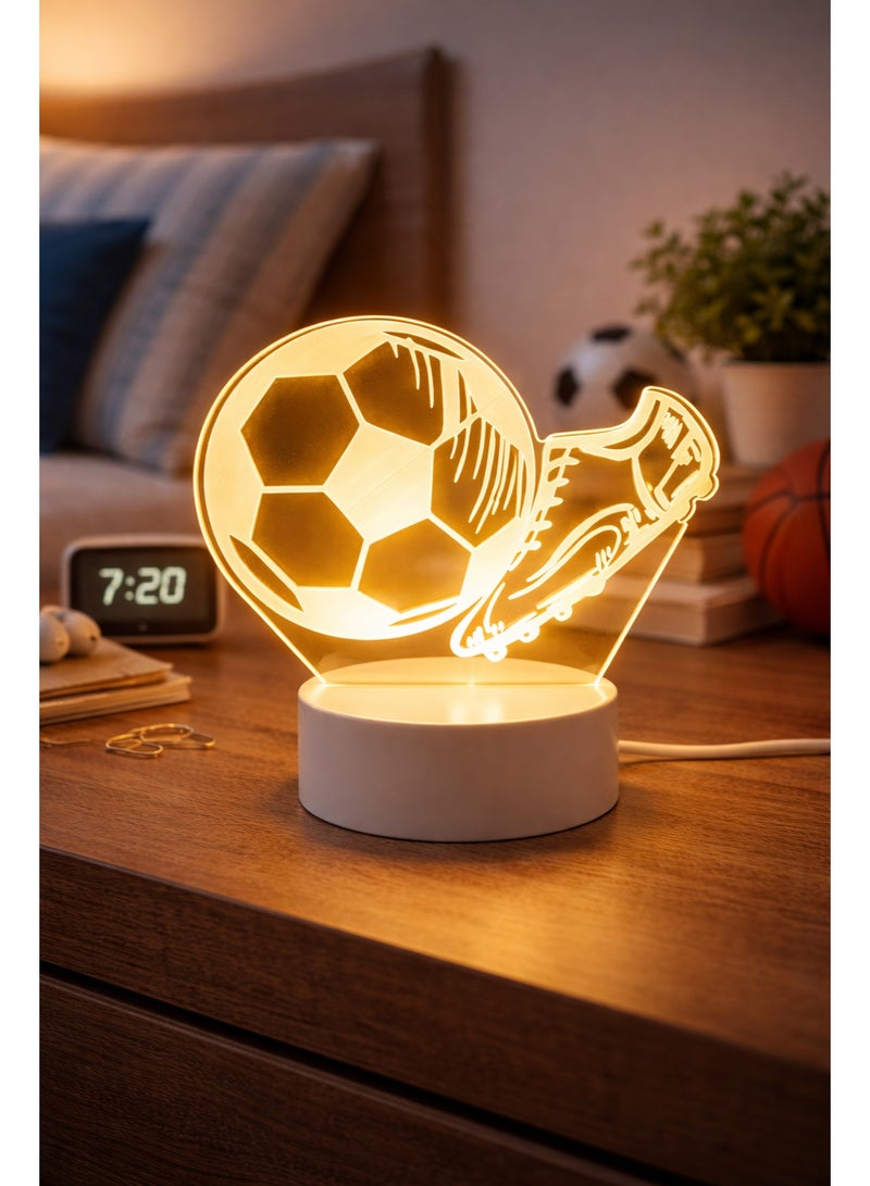 Football LED Night Light Desk Lamp Decor - Image 1