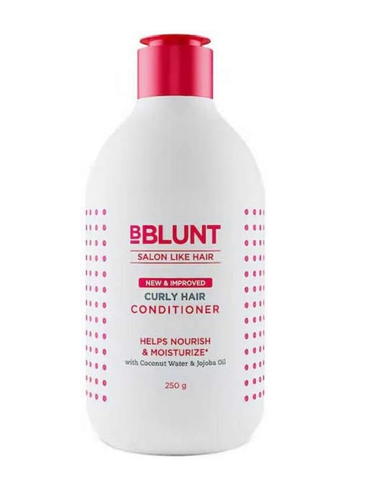 BBLUNT Curly Hair Conditioner with Coconut Water & Jojoba Oil - 250 g - Image 1
