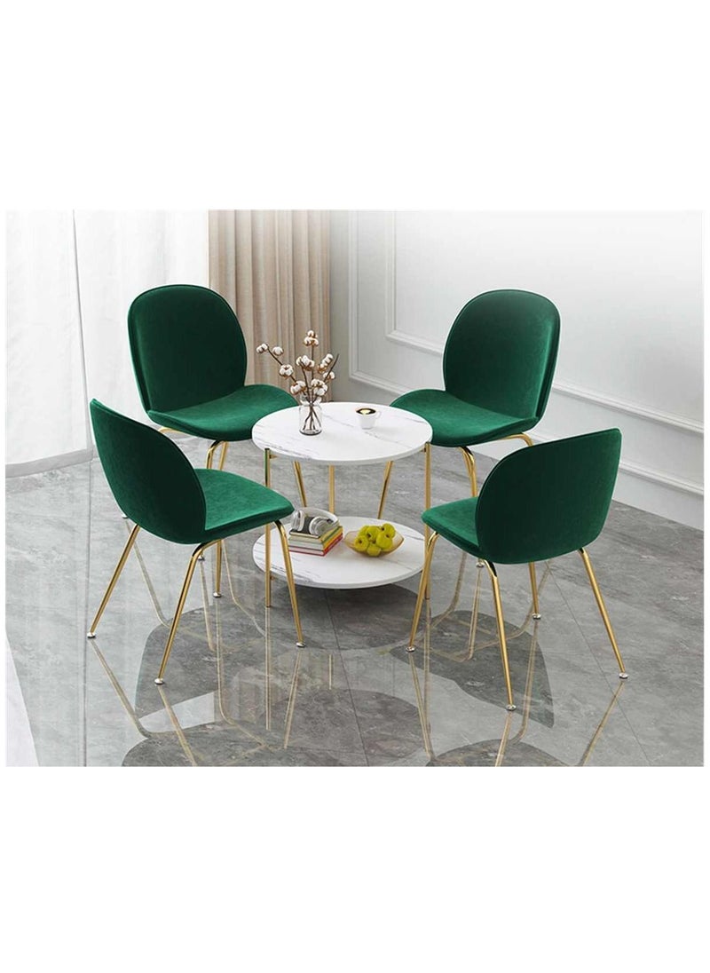 Generic Coffee Tables for Living Room, Round End Side Tables Sofa Table, Modern Marble Nesting Table with Metal Frame Legs  - Image 4