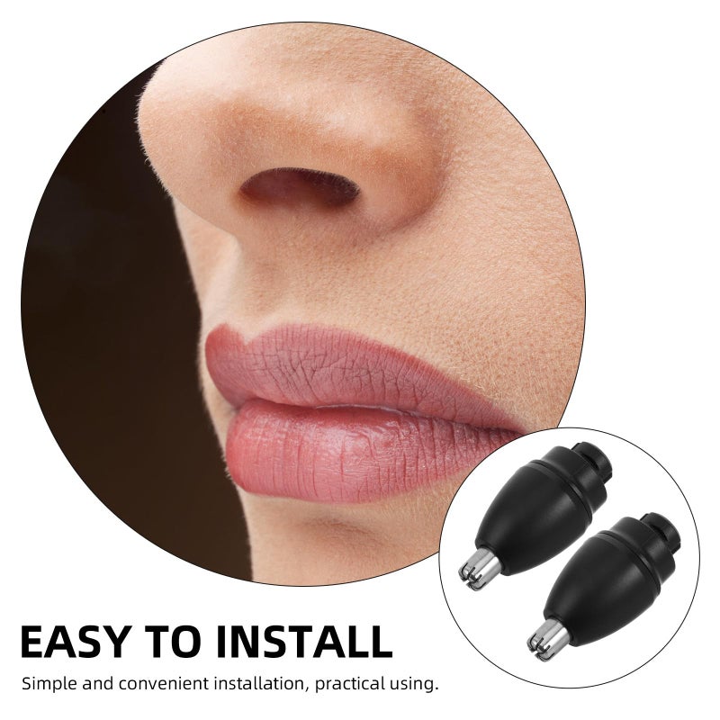 Universal Nose Hair Trimmer Replacement Heads 2 Pack Precision Spare Blades - Image 4
