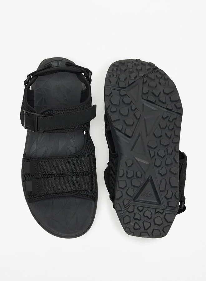 Kappa Men's Textured Floaters with Hook and Loop Closure