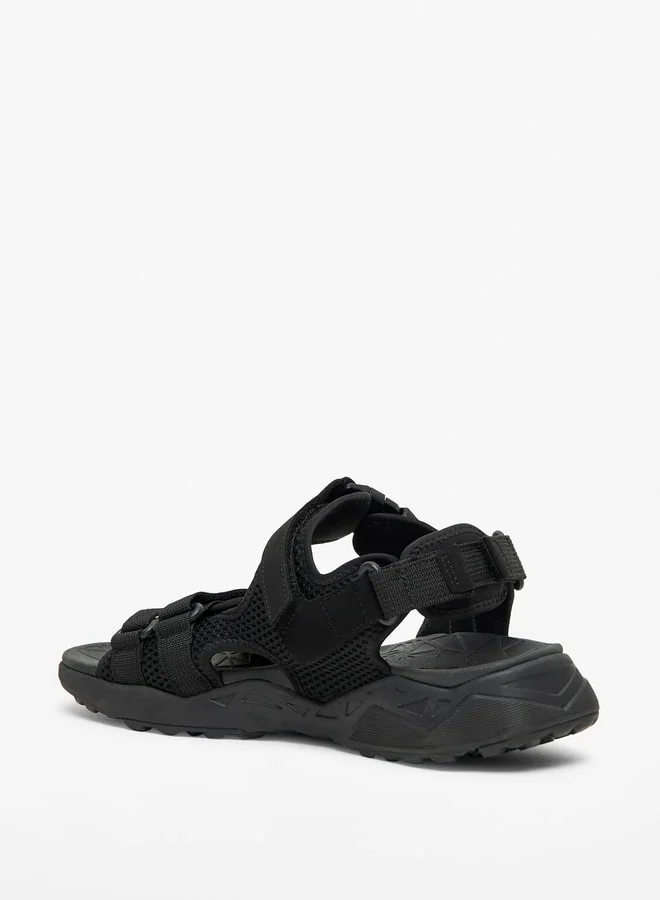 Kappa Men's Textured Floaters with Hook and Loop Closure