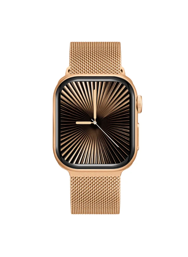 كينيث سكوت Unisex Mesh & Silicone Smart Watch KA10PRO-RSBMK - 35.5 mm