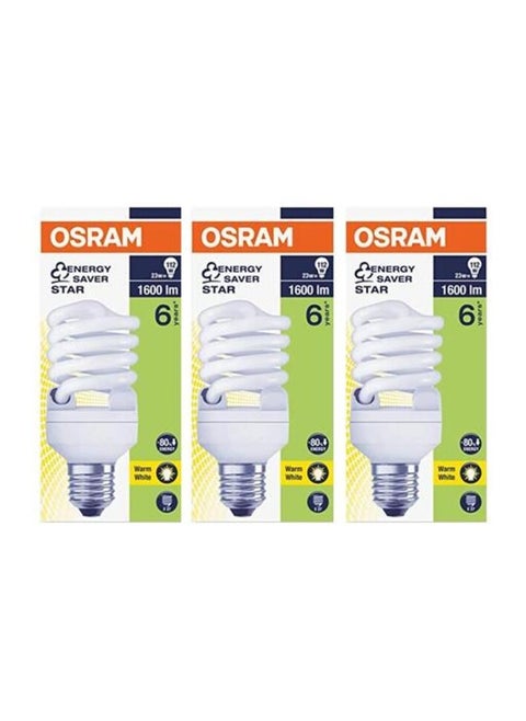 Osram E27 LED Twist Bulb 23W Warm White Set of 3