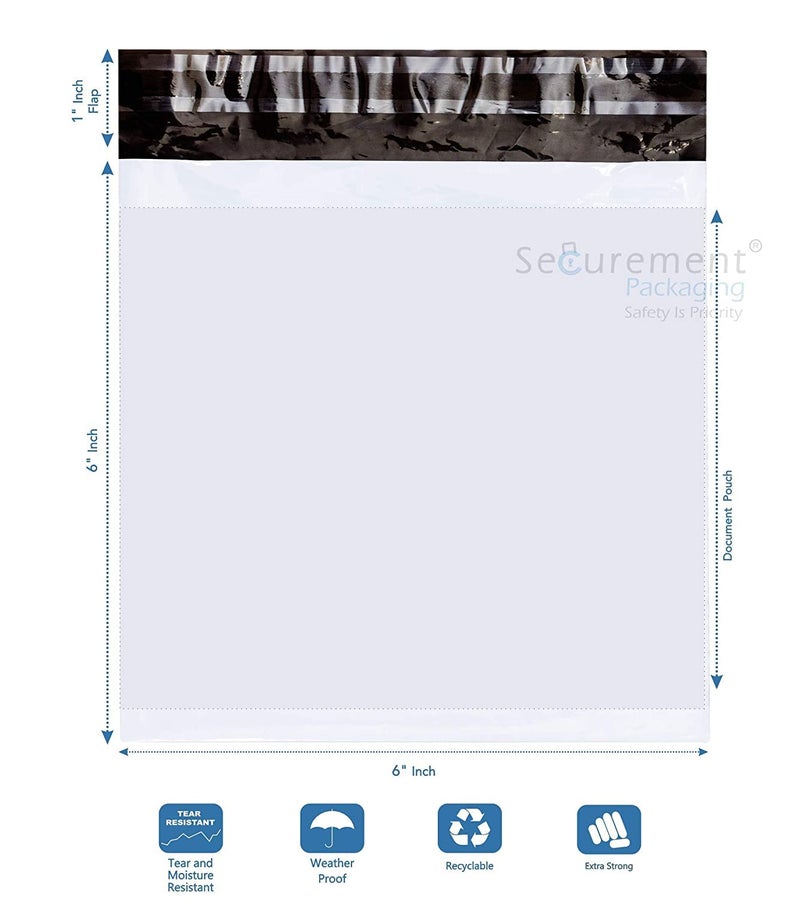 SECUREMENT POD Courier Bags - 6 x 6 inch (300 pcs) - Image 3