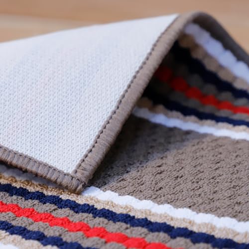 Status Contract Anti Slip Front Monsoon Doormat (38x58cm)| Living Room Rug |Polypropylene Floor Mat for Home|Essential Small Rug for Office, Bedroom & Kitchen| -Pack of 2, Rectangular (Beige) - Image 5