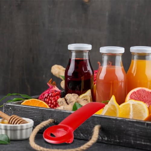 Haikole jar openers for seniors,Red jar opener for Elderly Children Women Weak Hands,Easy Grip bottle opener,Frosted Reds jar key,Plastic jar opener tool (1, Red) - Image 5