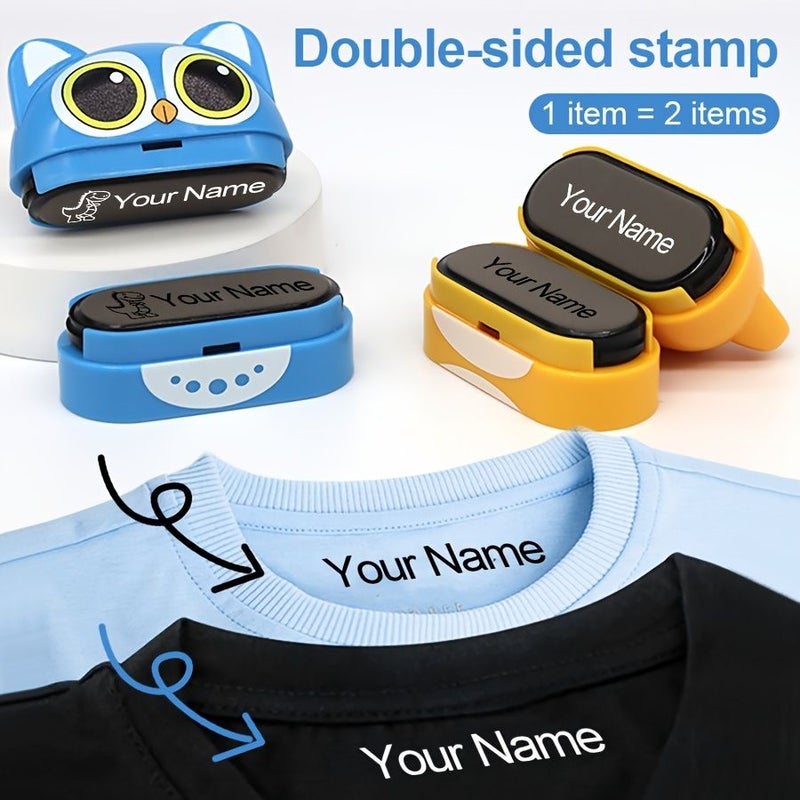 Customized Name Stamps With Yellow Black White Ink Waterproof Clothing Labels - Image 5