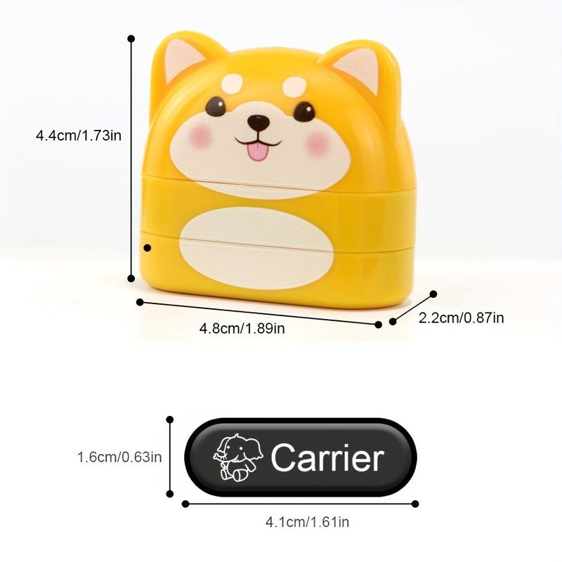 Customized Name Stamps With Yellow Black White Ink Waterproof Clothing Labels - Image 3