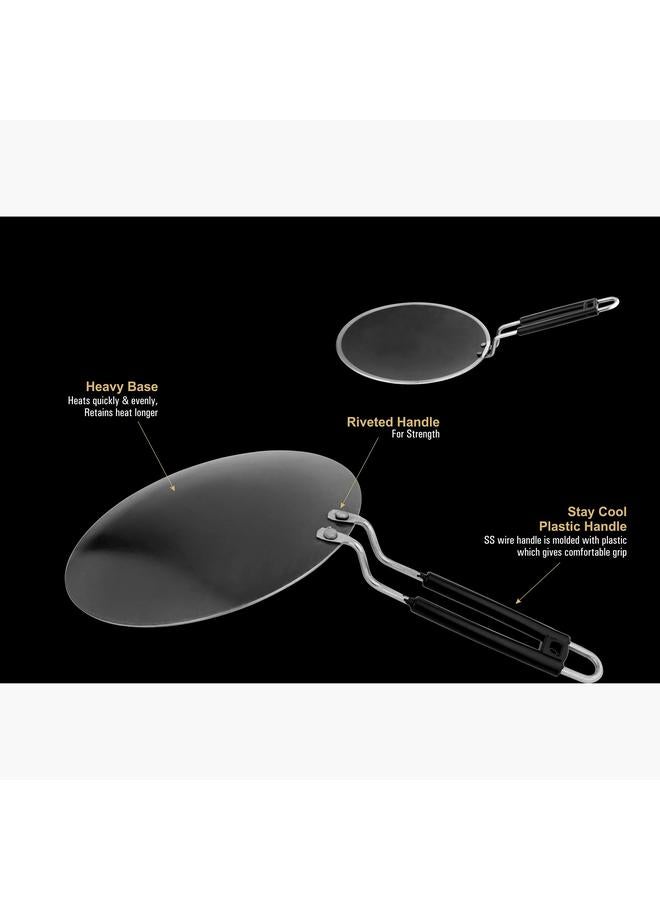 هوم بوكس مقلاة مقعرة من الحديد المطاوع مقاس 25 سم - Image 2