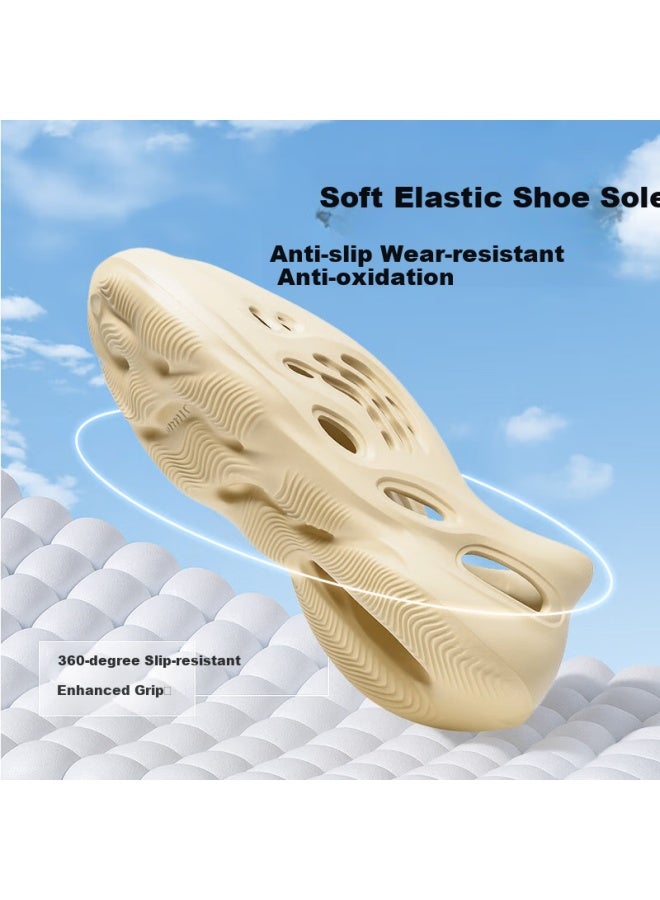 Footoppo Eva Coconut Hole Shoes For Men, Summer Outdoor Wear, Sports Non-slip Sandals, Slip-on Closed-toe Slippers - Image 4