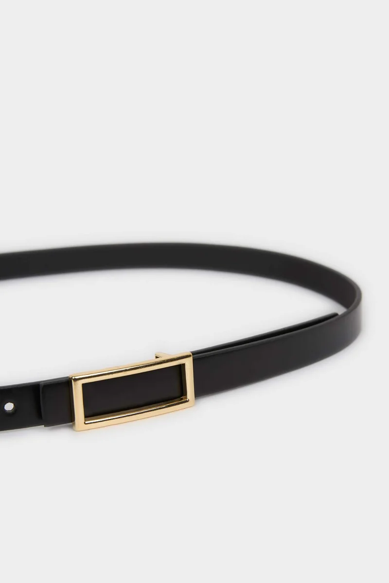 ديفاكتو Woman Rectangle Clasp Faux Leather