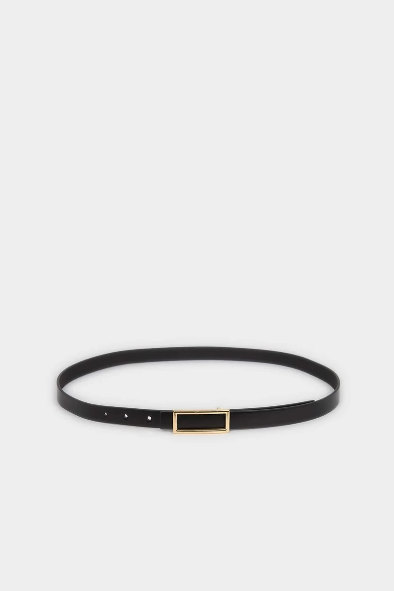 ديفاكتو Woman Rectangle Clasp Faux Leather