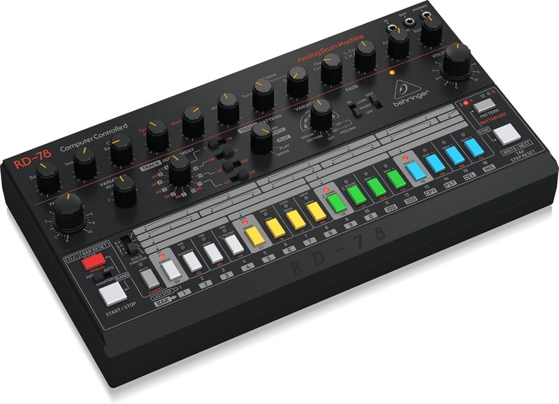 Behringer RD-78 Classic Analogue Drum Machine with 15 Drum Sounds and 34 Rhythm Presets - Image 3