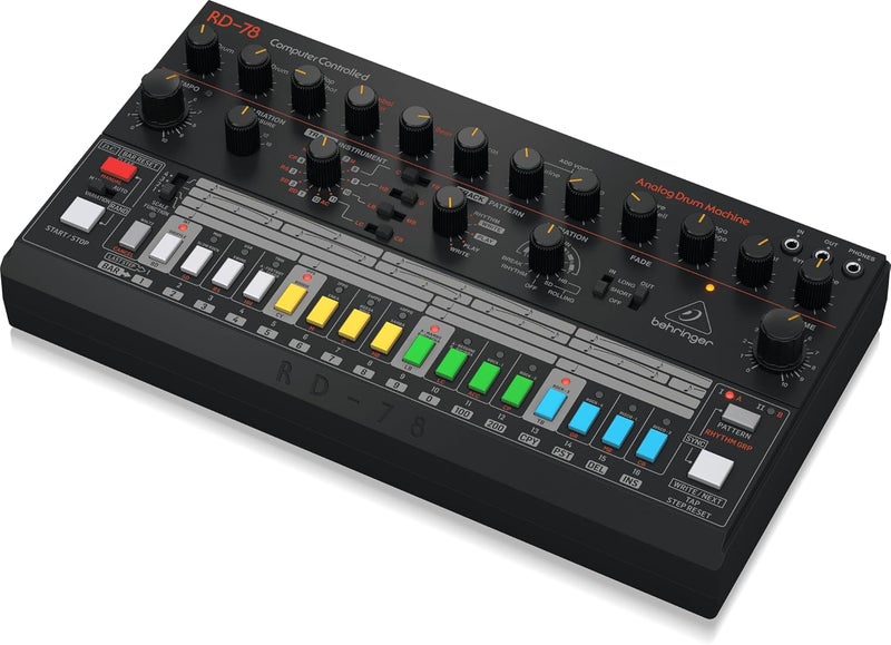 Behringer RD-78 Classic Analogue Drum Machine with 15 Drum Sounds and 34 Rhythm Presets - Image 4