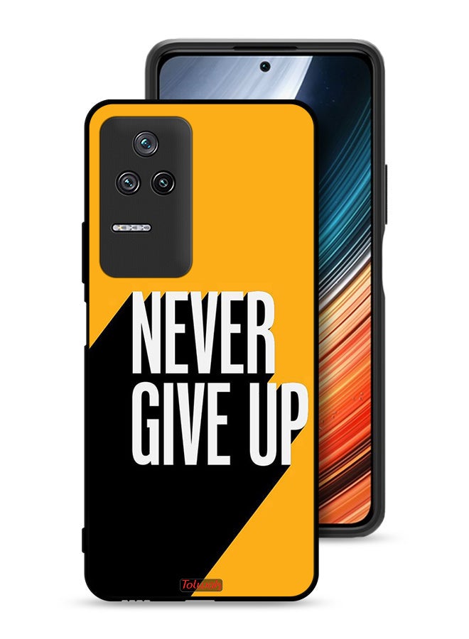 Tolwak Xiaomi Poco F4 Protective Case Cover Never Give Up - Image 1