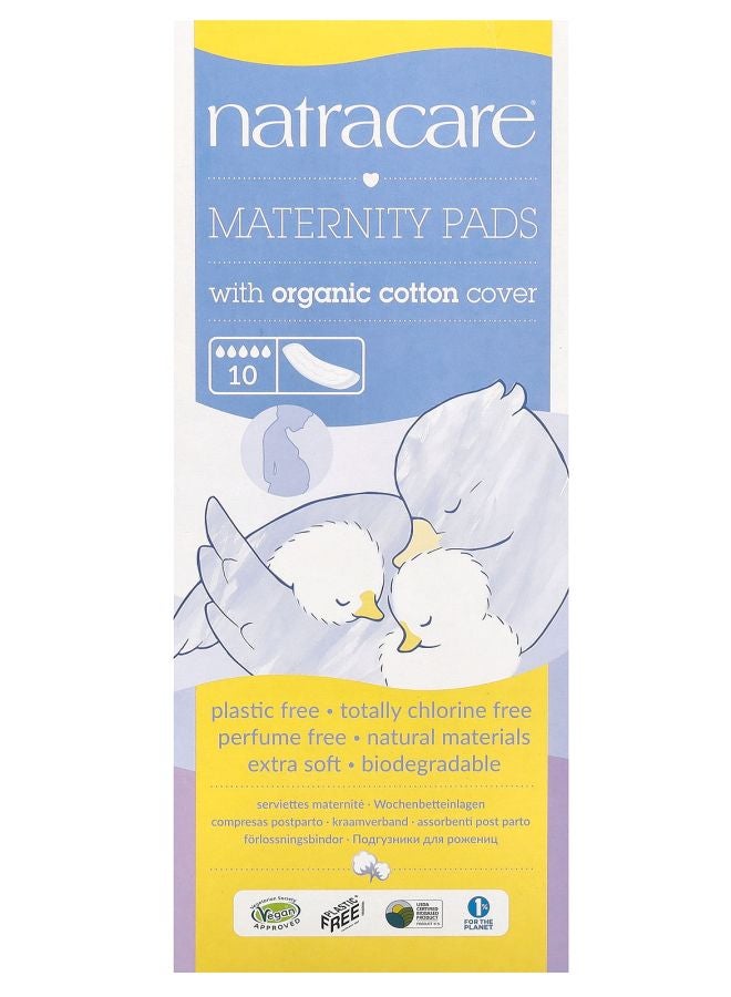 Maternity Pads with Organic Cotton Cover 10 Pads