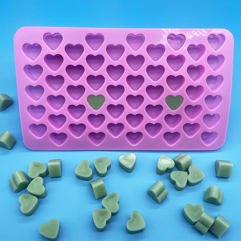 55-Piece Heart Mini Silicone Mold Non-Stick Chocolate Diy Cake Accessories Silicone Cake Mold - Image 2