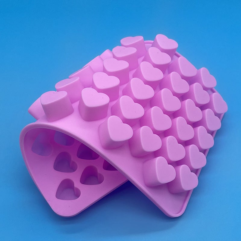 55-Piece Heart Mini Silicone Mold Non-Stick Chocolate Diy Cake Accessories Silicone Cake Mold - Image 4
