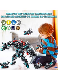 Bukela Robot Building Blocks Toy from 6 7 8 9 10 Years for Boys 577 Pieces Construction Toy 25-in-1 STEM Building Learning Toy Aeroplane Building Kit Educational Gift for Boys and Girls  - Image 5