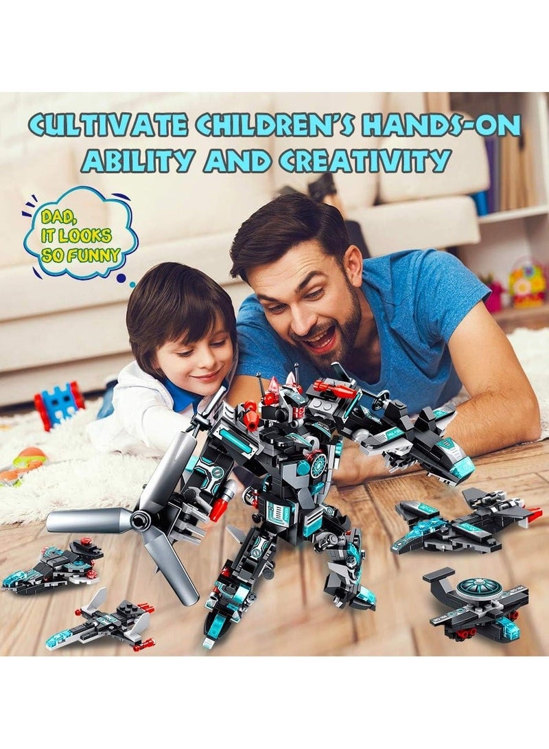 Bukela Robot Building Blocks Toy from 6 7 8 9 10 Years for Boys 577 Pieces Construction Toy 25-in-1 STEM Building Learning Toy Aeroplane Building Kit Educational Gift for Boys and Girls - Image 2