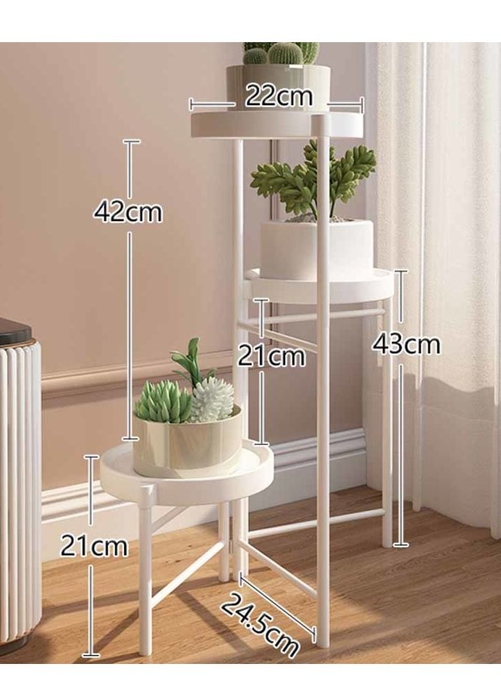 XiuWoo 3 Tier Metal Plant Stand Multiple Flower Pot, Heavy Duty Potted Holder, Plant Shelves Planter Rack Storage Organizer Display for Indoor Outdoor Garden Balcony - Image 2