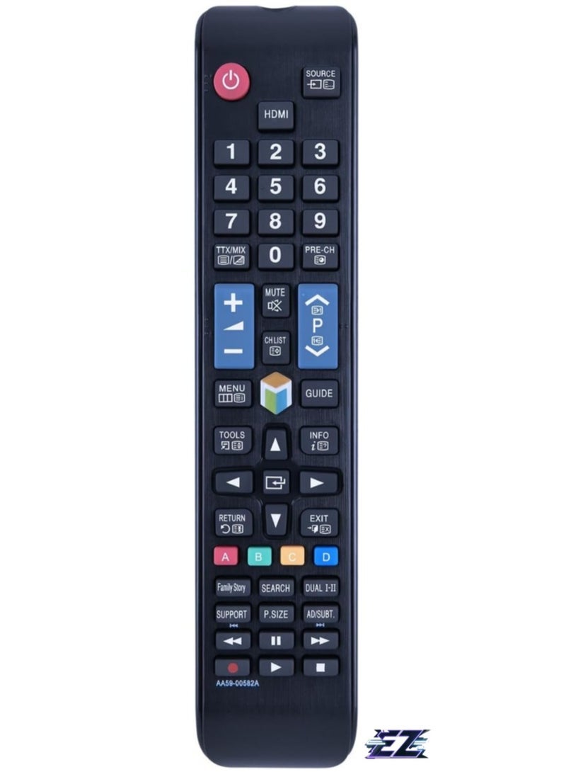 PopZa "Replacement Remote Control AA59-00582A AA59-00638A for Samsung LCD LED Smart TVs – Compatible with UN40EH5300F, UN40ES6100F, UN46EH5300F, UN32EH4500, UN46ES6100F" - Image 1