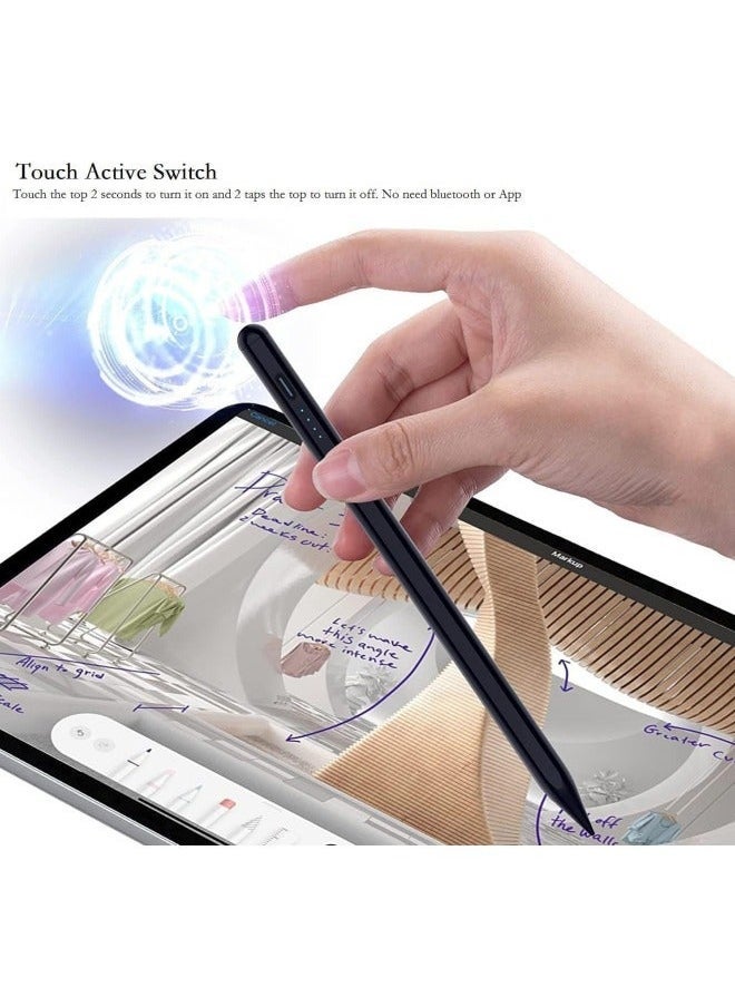 Captaintech Universal Stylus Pen for Android, iOS  Windows Devices – Magnetic Touch Pen Compatible with iPad, Apple Pencil Alternative for Huawei, Lenovo, Samsung, Xiaomi – Precision Writing and Drawing Tool, Black - Image 3