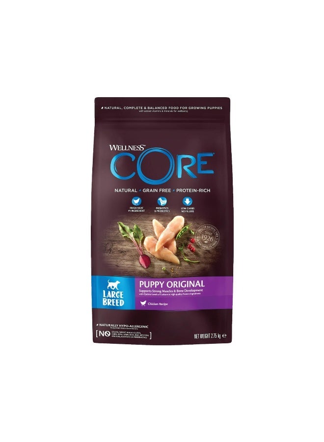 Wellness CORE Large Breed Puppy Original Chicken Recipe Dry Dog Food - 2.75 Kg