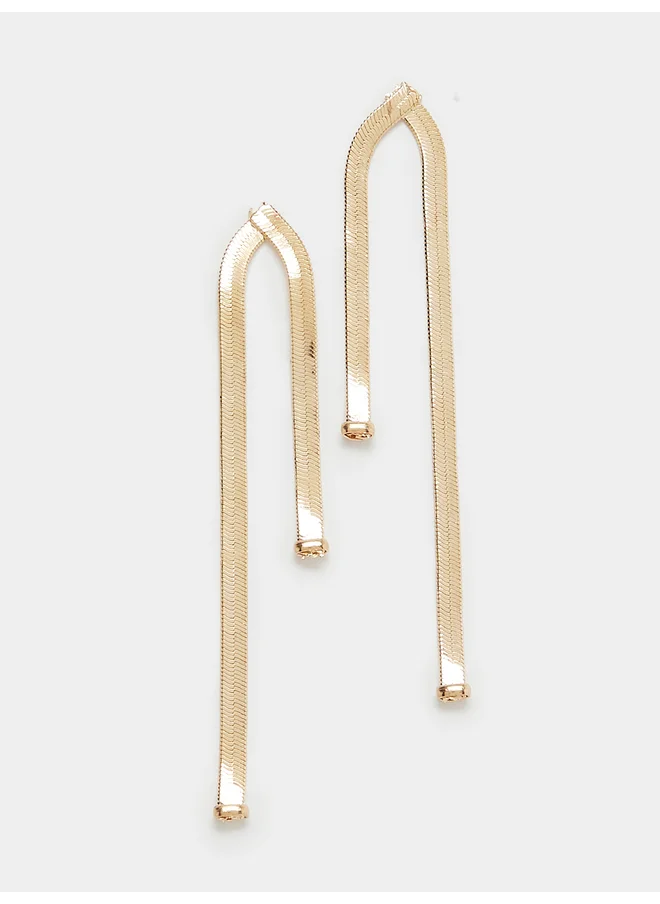 ستايلي Styli Snake Chain Dangle Earrings