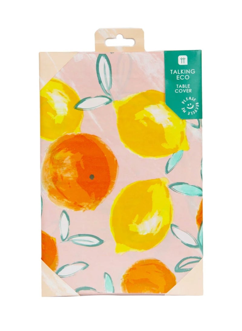 Talking Tables Citrus Fruit Recyclable Paper Table Cover  - Image 3