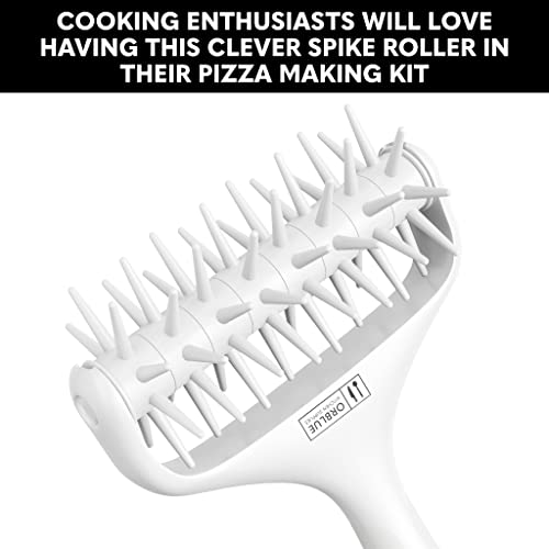 Orblue Pizza Dough Docker, Pastry Roller with Spikes Pizza Docking Tool for Home & Commercial Kitchen - Pizza Making Accessories that Prevent Dough from Blistering Light Gray - Image 5