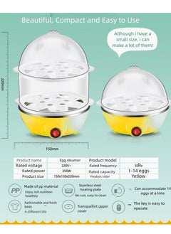 Generic Kitchen multifunctional double-layer egg steamer: transparent lid, simple operation, multi-purpose in one machine, a good helper for healthy cooking  - Image 5