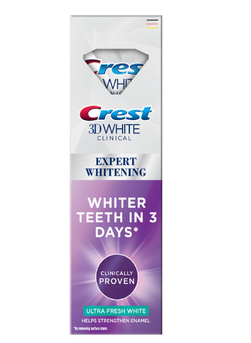 Crest CREST 3D WHITER CLINICAL ULTRAFRESH T/P 75ML 