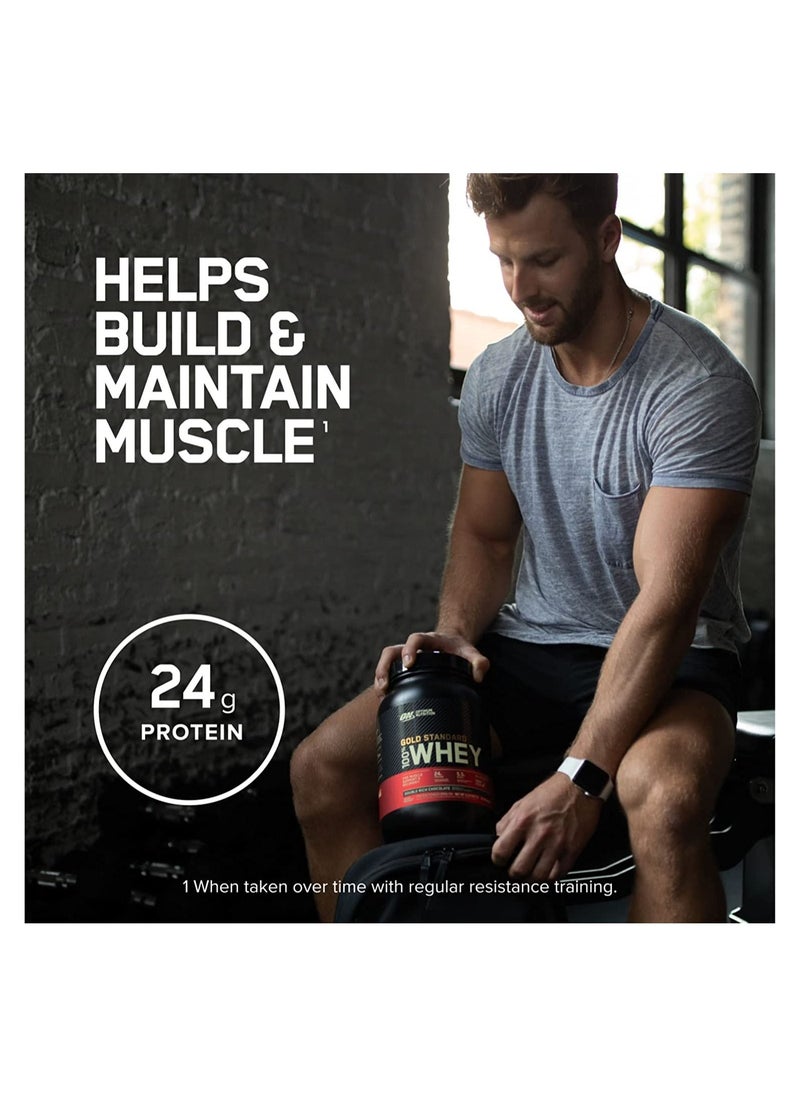 Optimum Nutrition - Gold Standard 100% Whey Protein Powder, for Muscle Support & Recovery, Primary Source Whey Protein Isolate - Vanilla Ice Cream, 4.54 Kgs (10 lbs) - Image 1