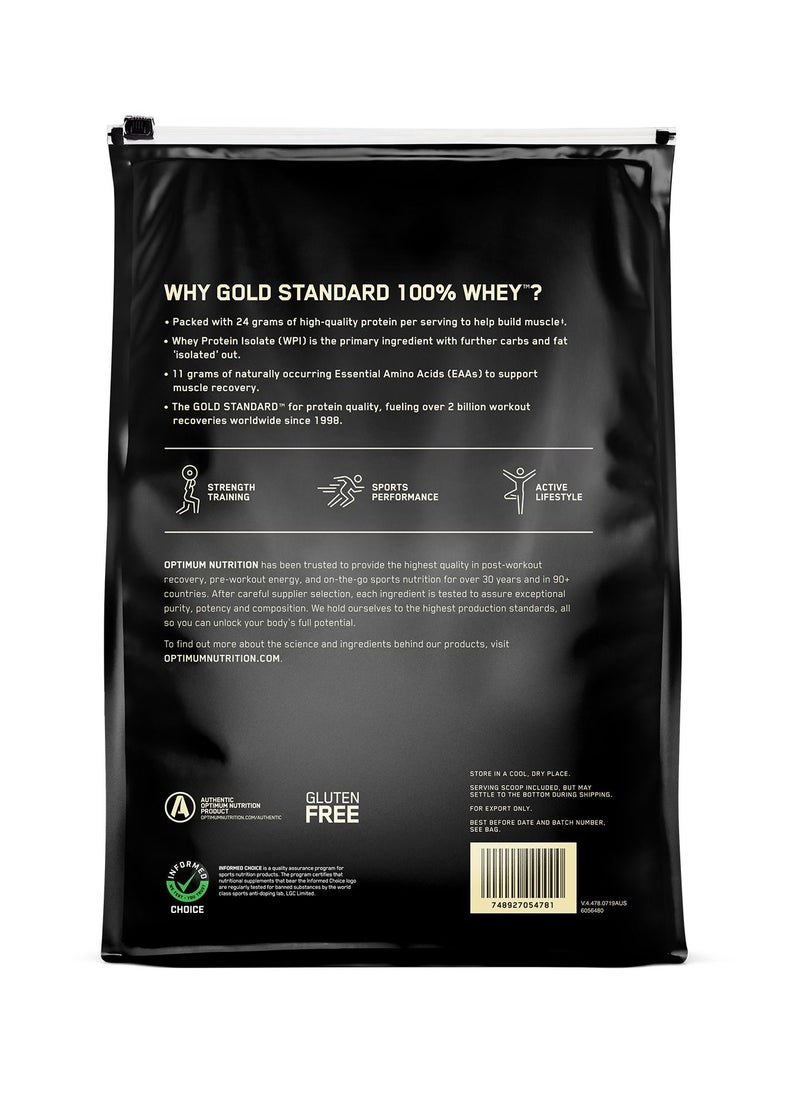 Optimum Nutrition - Gold Standard 100% Whey Protein Powder, for Muscle Support & Recovery, Primary Source Whey Protein Isolate - Vanilla Ice Cream, 4.54 Kgs (10 lbs) - Image 1